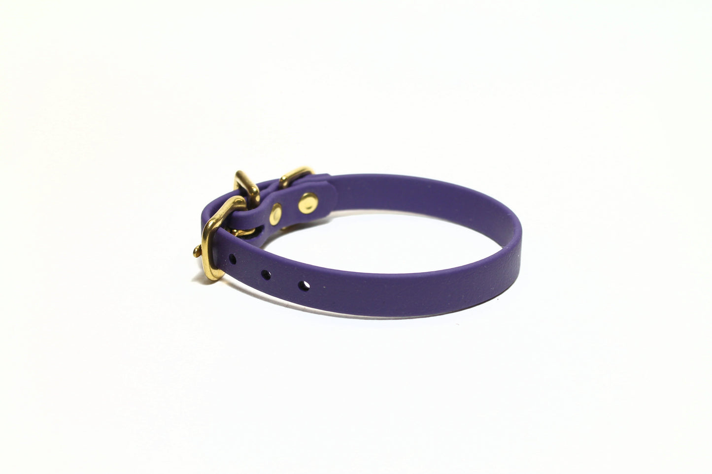 Royal Purple Biothane Small Dog Collar - 1/2" (12mm) wide