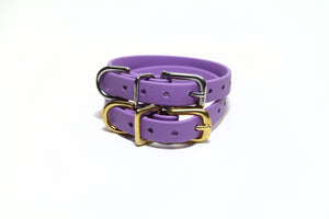 Amethyst Biothane Small Dog Collar - 1/2" (12mm) wide