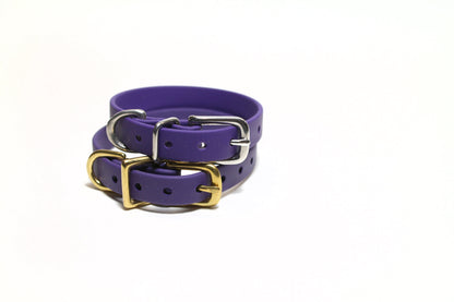Royal Purple Biothane Small Dog Collar - 1/2" (12mm) wide