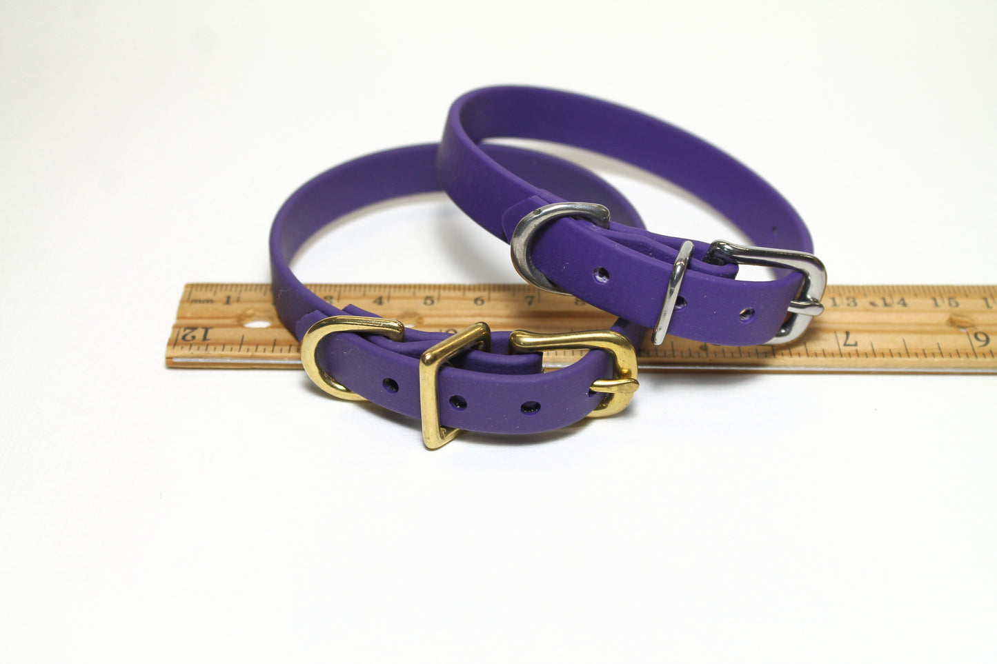 Royal Purple Biothane Small Dog Collar - 1/2" (12mm) wide