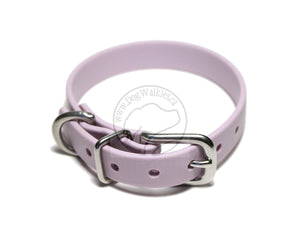 Lavender Purple Pastel Biothane Small Dog Collar - 1/2" (12mm) wide