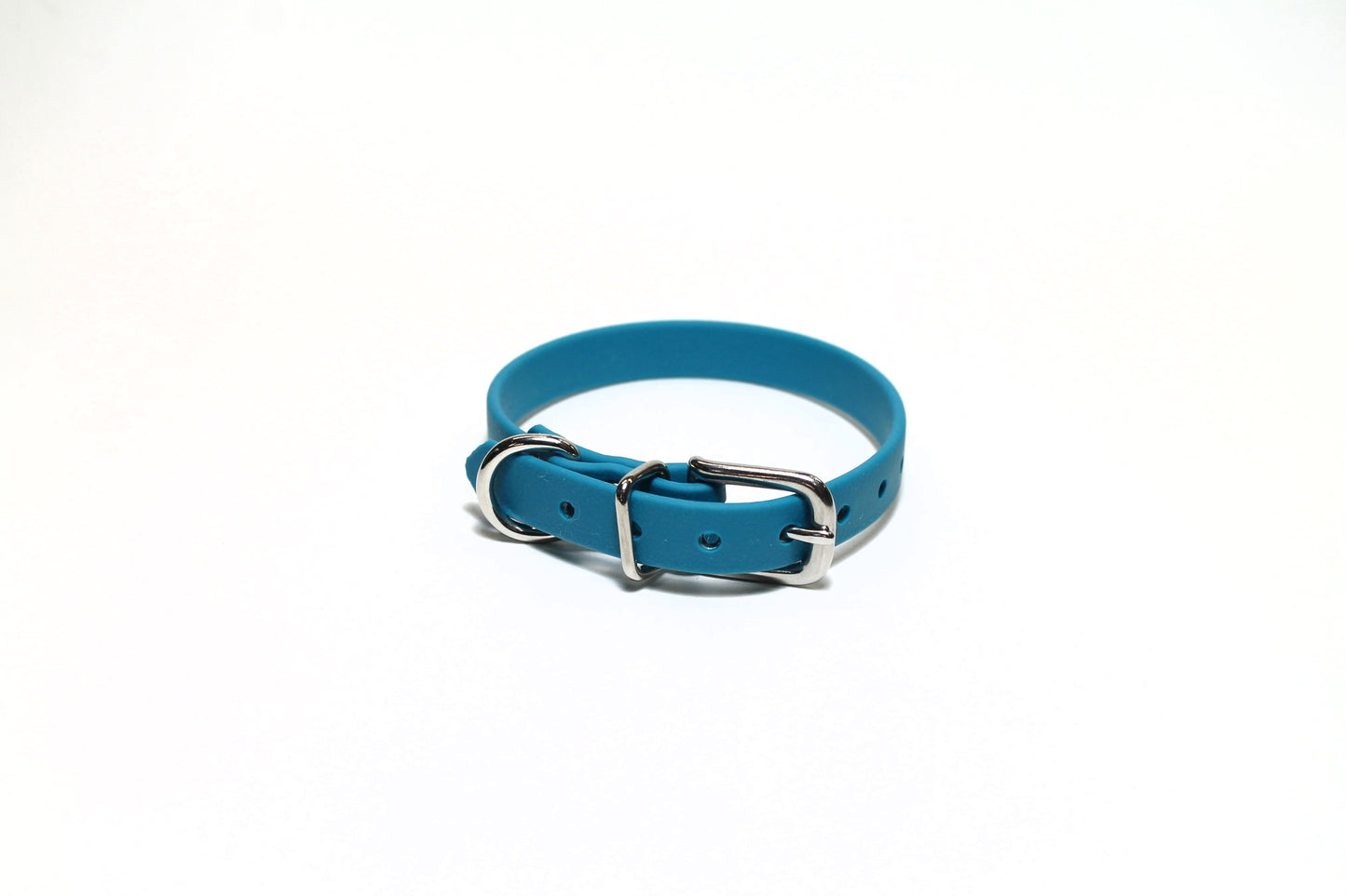 Oasis Blue Biothane Small Dog Collar - 1/2" (12mm) wide