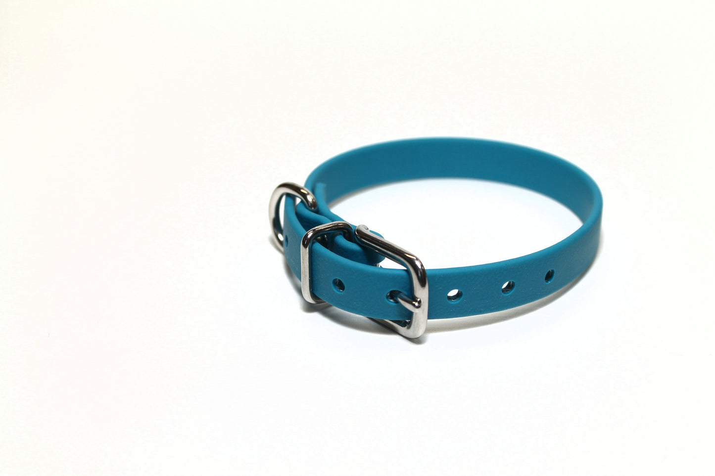 Oasis Blue Biothane Small Dog Collar - 1/2" (12mm) wide