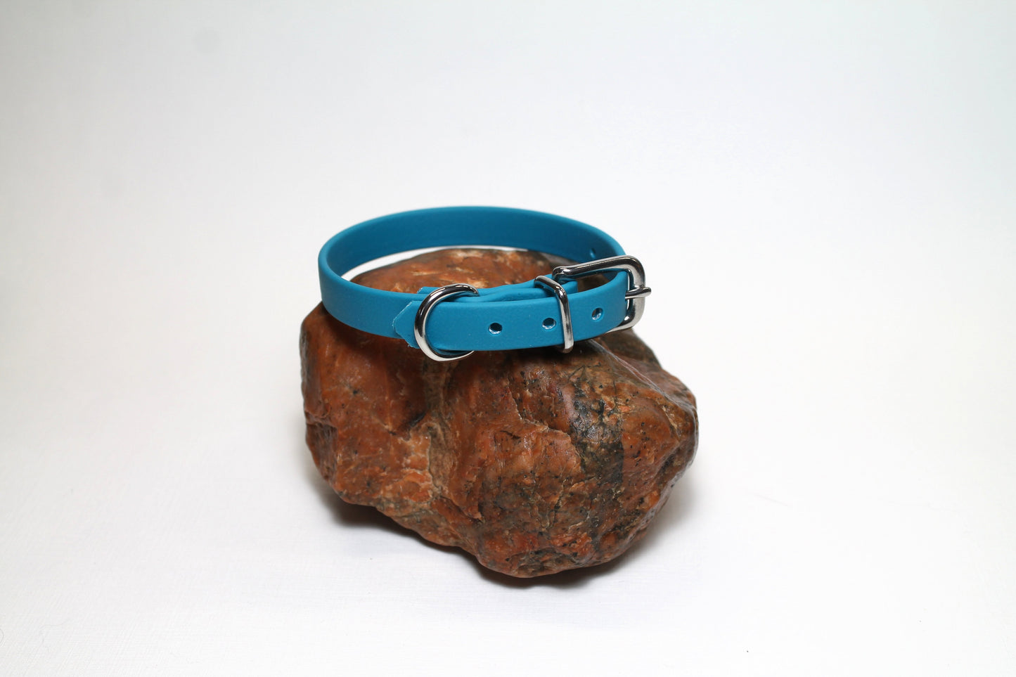 Oasis Blue Biothane Small Dog Collar - 1/2" (12mm) wide
