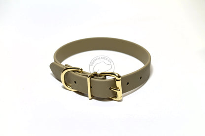 Sahara Tan (limited) Biothane Dog Collar - 1 inch (25mm) wide