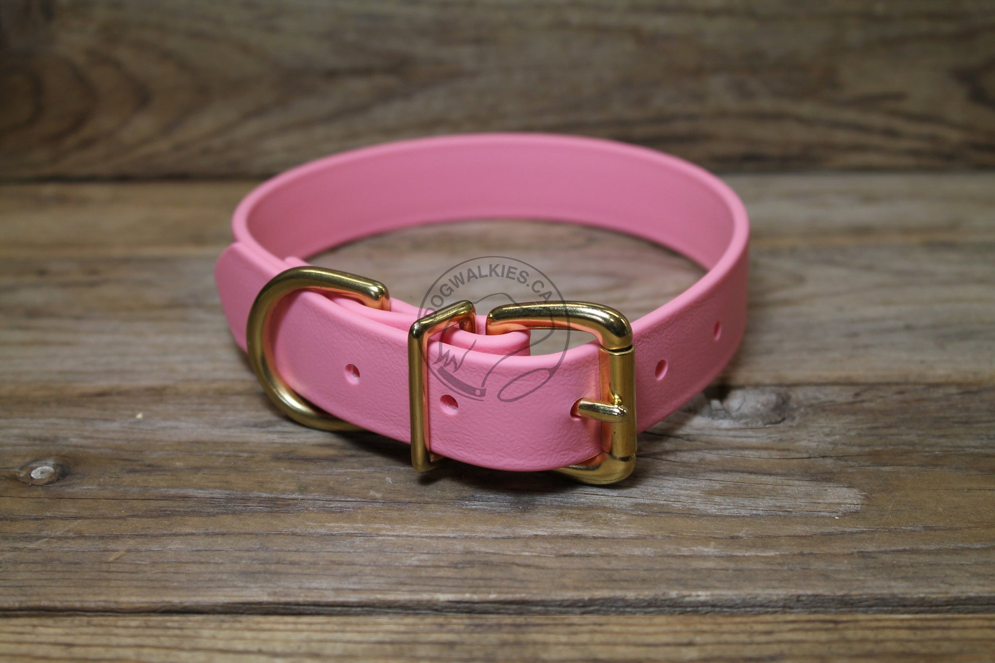 Bubblegum Pink Biothane Dog Collar - 1 inch (25mm) wide