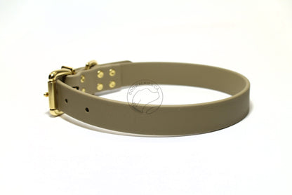 Sahara Tan (limited) Biothane Dog Collar - 1 inch (25mm) wide