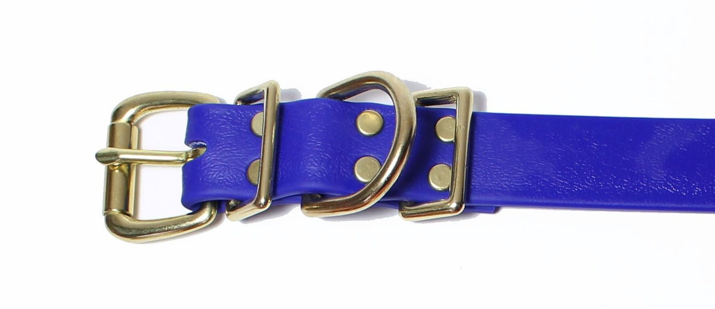 Royal Blue Biothane Dog Collar - 1 inch (25mm) wide