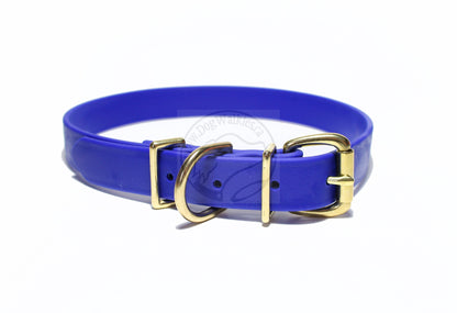 Royal Blue Biothane Dog Collar - 1 inch (25mm) wide