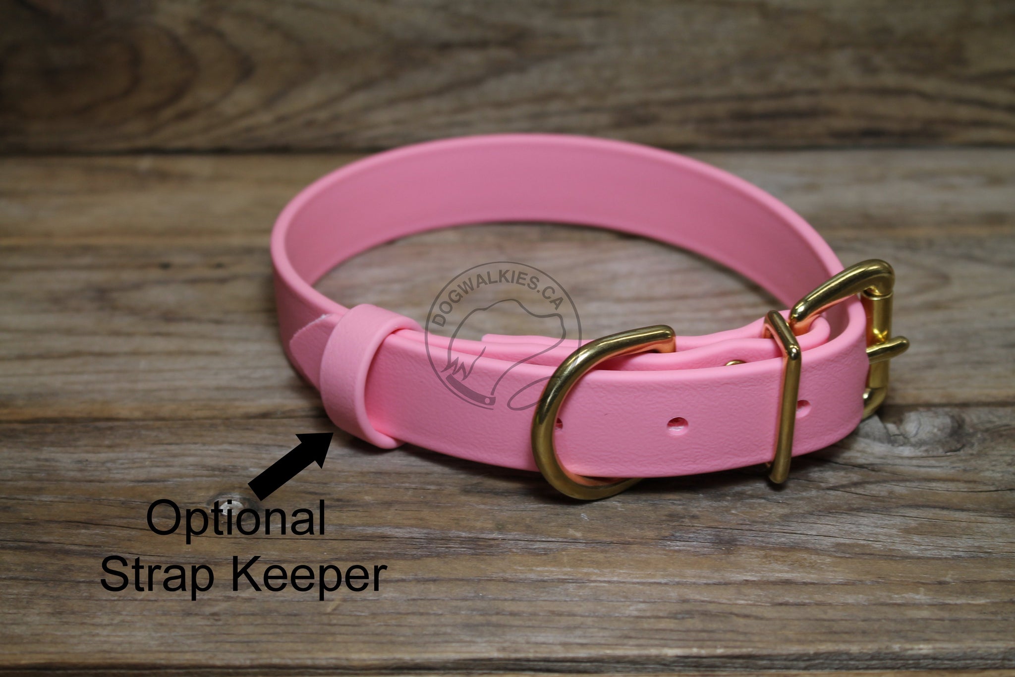 Bubblegum Pink Biothane Dog Collar - 1 inch (25mm) wide