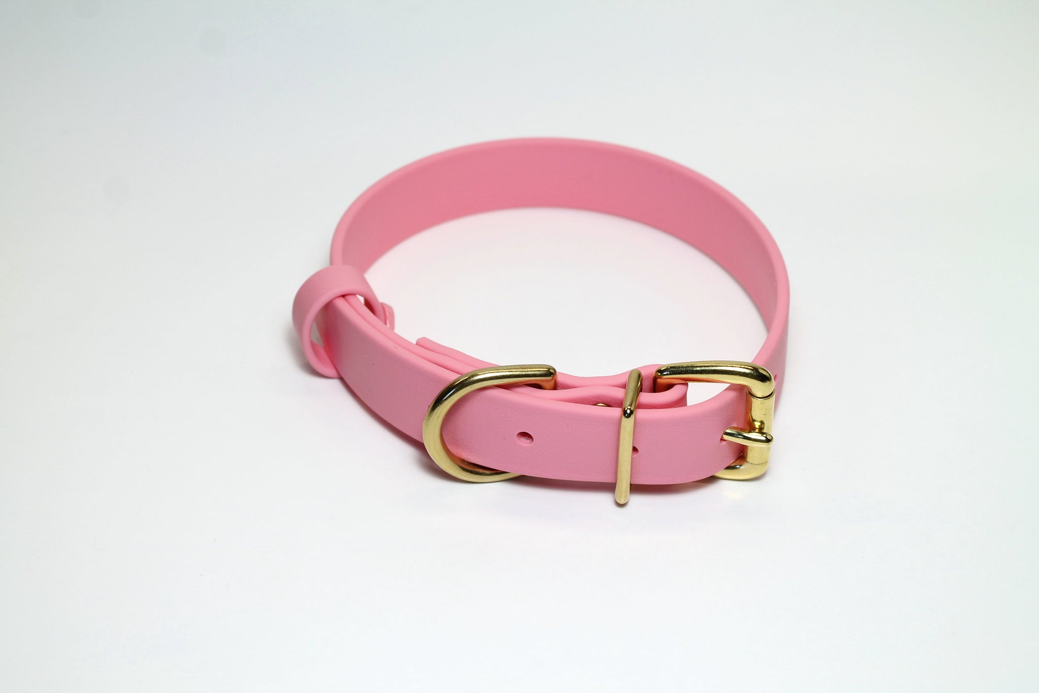 Bubblegum Pink Biothane Dog Collar - 1 inch (25mm) wide