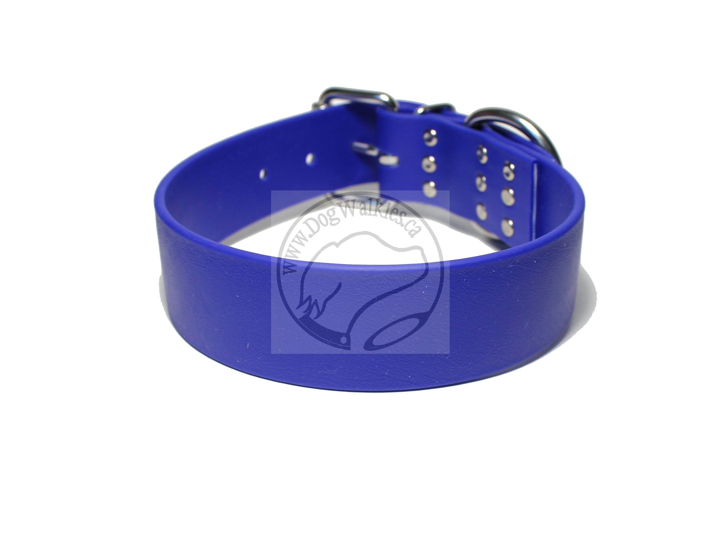 Royal Blue Biothane Dog Collar - Extra Wide - 1.5 inch (38mm) wide