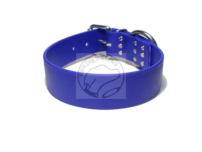 Royal Blue Biothane Dog Collar - Extra Wide - 1.5 inch (38mm) wide