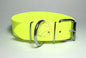 Neon Yellow Biothane Dog Collar - Extra Wide - 1.5 inch (38mm) wide