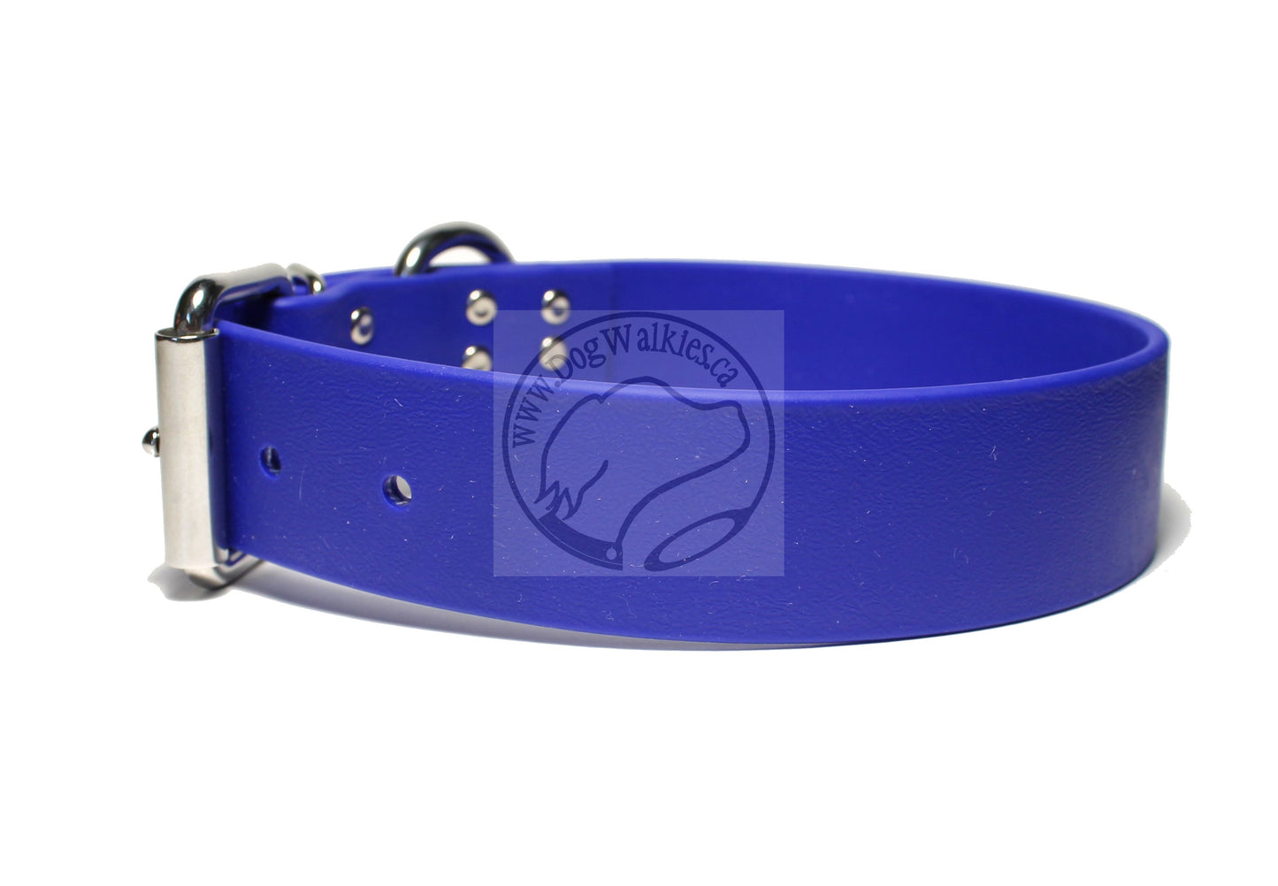 Royal Blue Biothane Dog Collar - Extra Wide - 1.5 inch (38mm) wide