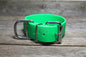 Neon Apple Green Biothane Dog Collar - Extra Wide - 1.5 inch (38mm) wide