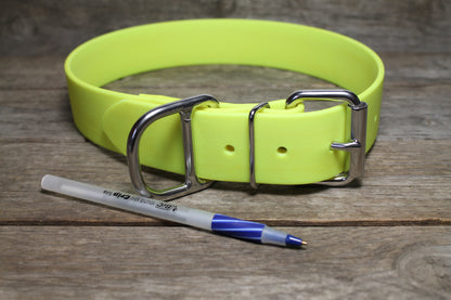 Extra Wide Large Dog Collar in Genuine Biothane - 39mm (1.5") width - 29 colours