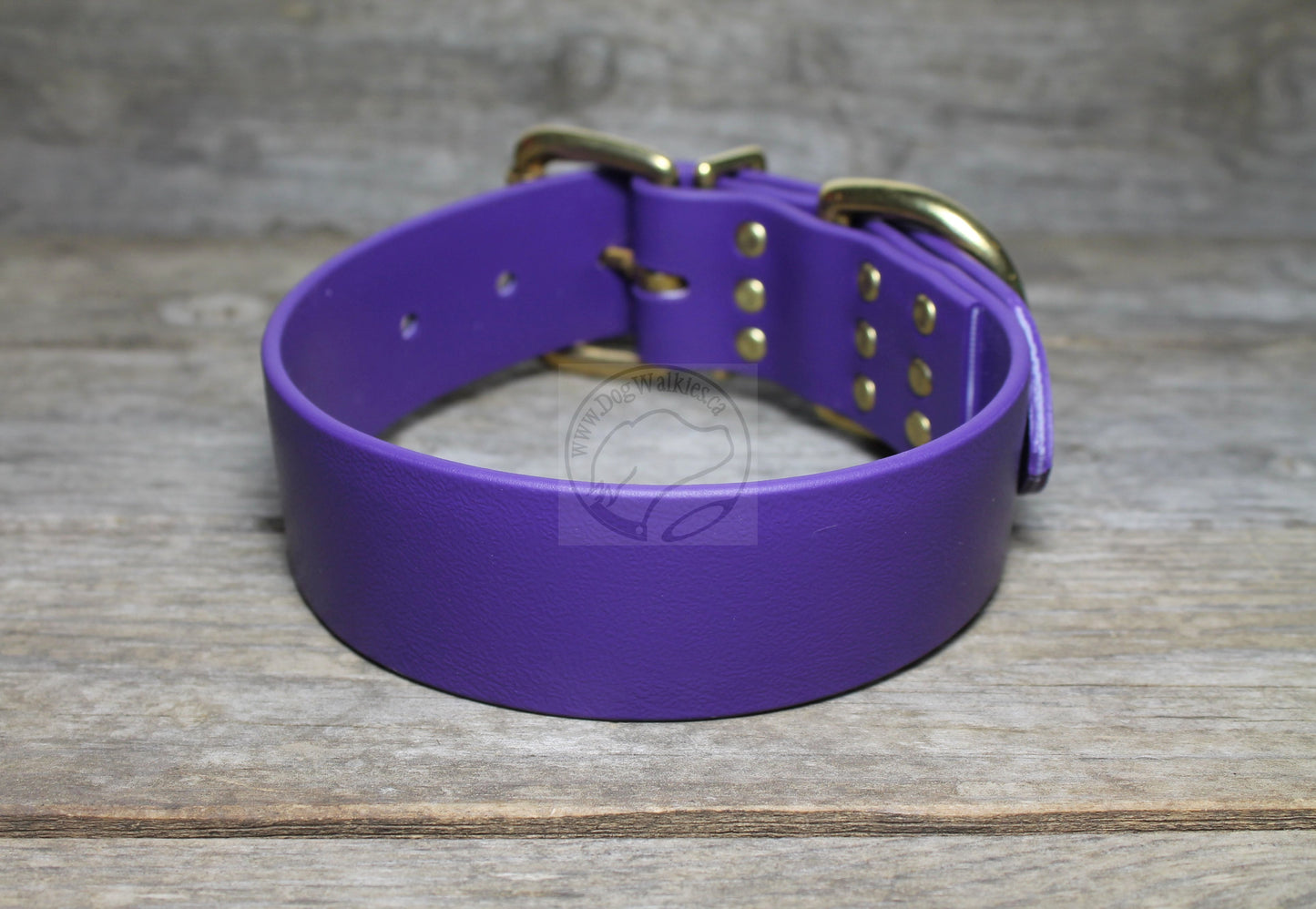 Royal Purple Biothane Dog Collar - Extra Wide - 1.5 inch (38mm) wide