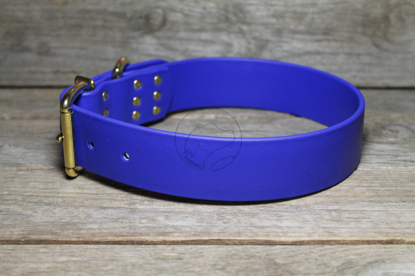 Royal Blue Biothane Dog Collar - Extra Wide - 1.5 inch (38mm) wide