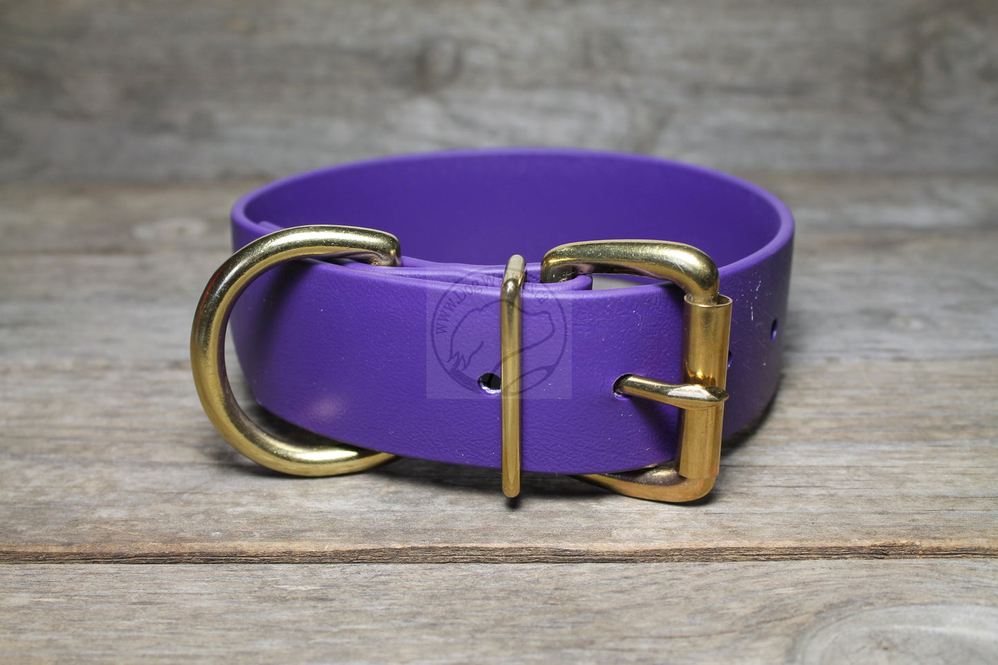 Royal Purple Biothane Dog Collar - Extra Wide - 1.5 inch (38mm) wide