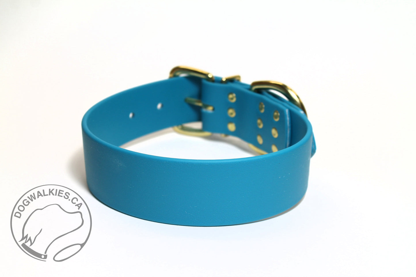 Oasis Blue Biothane Dog Collar - Extra Wide - 1.5 inch (38mm) wide