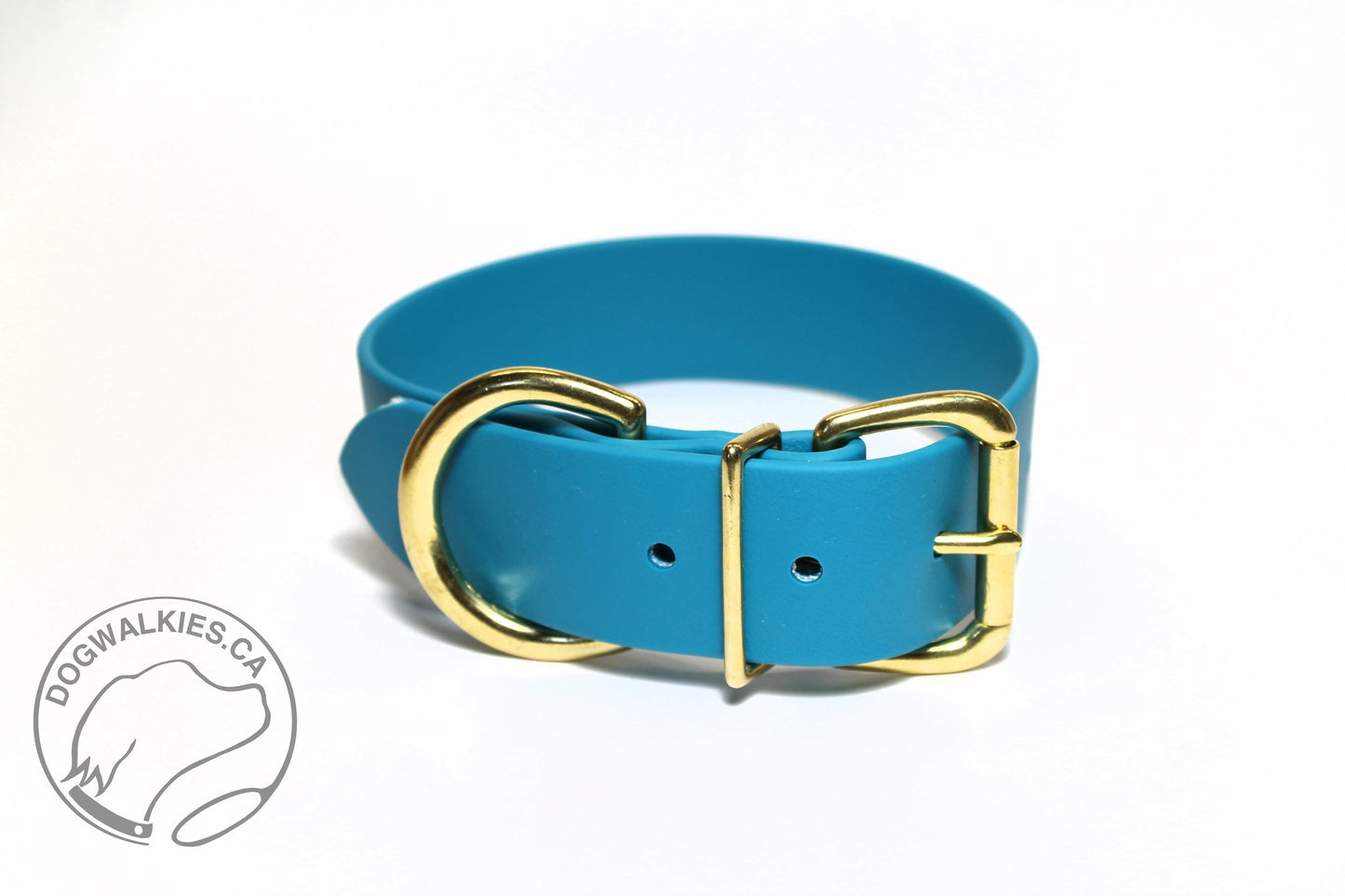 Oasis Blue Biothane Dog Collar - Extra Wide - 1.5 inch (38mm) wide