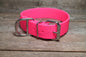 Neon Pink Biothane Dog Collar - Extra Wide - 1.5 inch (38mm) wide