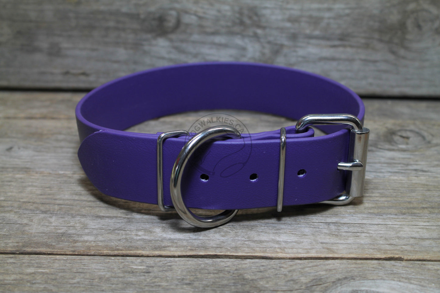 Royal Purple Biothane Dog Collar - Extra Wide - 1.5 inch (38mm) wide