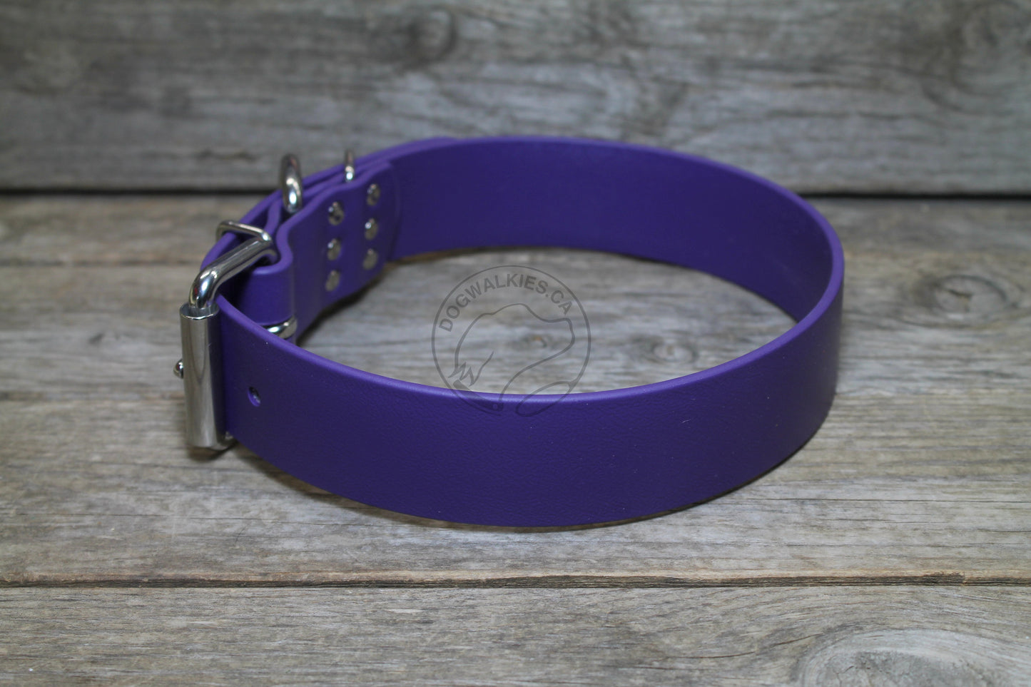 Royal Purple Biothane Dog Collar - Extra Wide - 1.5 inch (38mm) wide