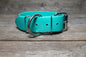 Teal Biothane Dog Collar - Extra Wide - 1.5 inch (38mm) wide