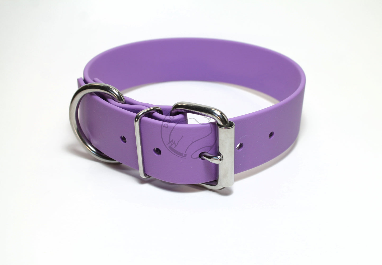 Amethyst Purple Biothane Dog Collar - Extra Wide - 1.5 inch (38mm) wide