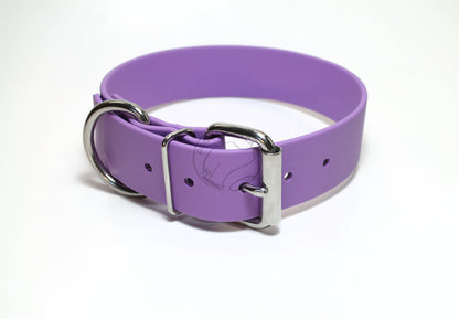 Amethyst Purple Biothane Dog Collar - Extra Wide - 1.5 inch (38mm) wide
