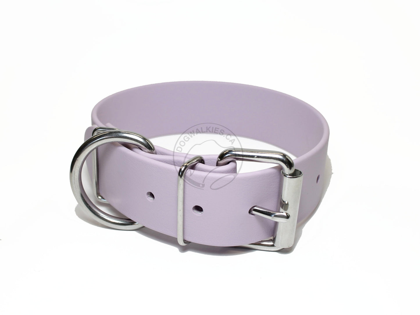 Lavender Purple Biothane Dog Collar - Extra Wide - 1.5 inch (38mm) wide