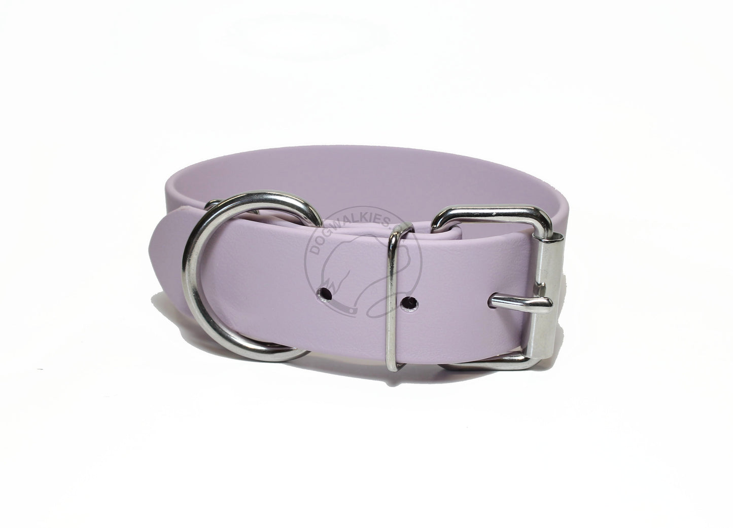 Lavender Purple Biothane Dog Collar - Extra Wide - 1.5 inch (38mm) wide