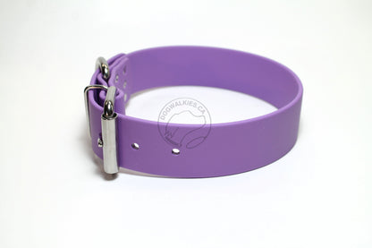 Amethyst Purple Biothane Dog Collar - Extra Wide - 1.5 inch (38mm) wide