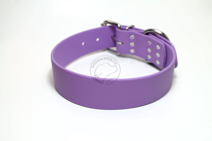 Amethyst Purple Biothane Dog Collar - Extra Wide - 1.5 inch (38mm) wide