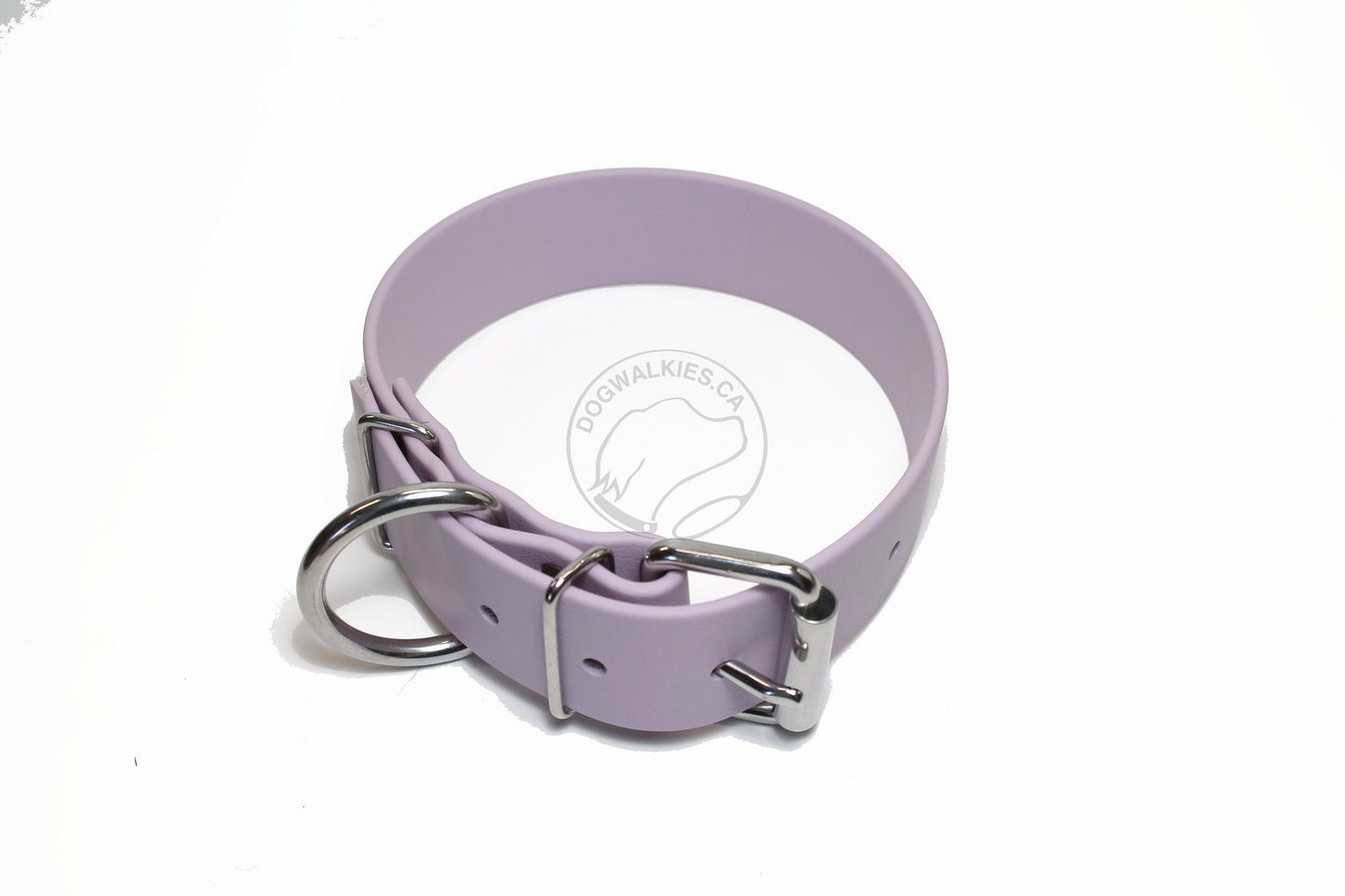 Lavender Purple Biothane Dog Collar - Extra Wide - 1.5 inch (38mm) wide