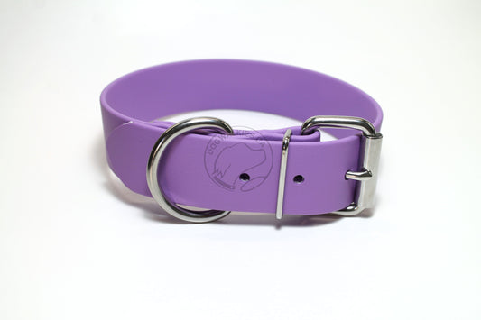Amethyst Purple Biothane Dog Collar - Extra Wide - 1.5 inch (38mm) wide