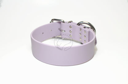 Lavender Purple Biothane Dog Collar - Extra Wide - 1.5 inch (38mm) wide