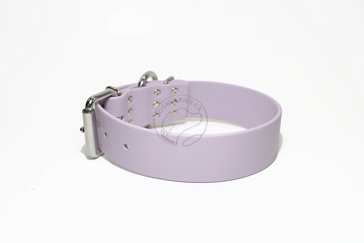 Lavender Purple Biothane Dog Collar - Extra Wide - 1.5 inch (38mm) wide