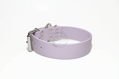 Lavender Purple Biothane Dog Collar - Extra Wide - 1.5 inch (38mm) wide