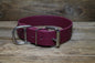 Wine Merlot Biothane Dog Collar - Extra Wide - 1.5 inch (38mm) wide