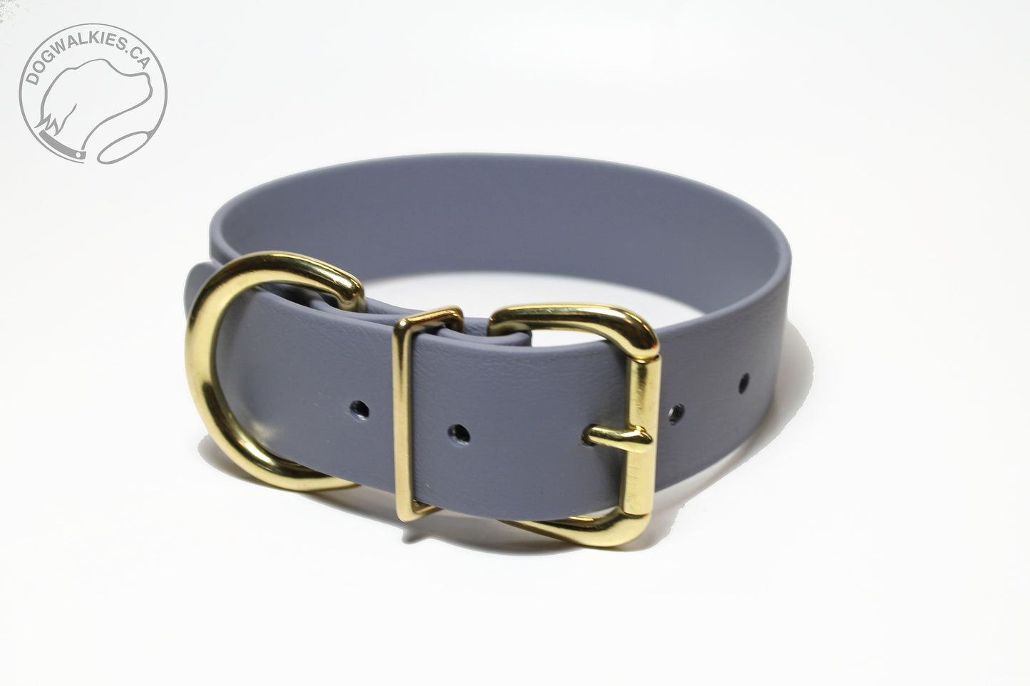 Stormy Grey Biothane Dog Collar - Extra Wide - 1.5 inch (38mm) wide