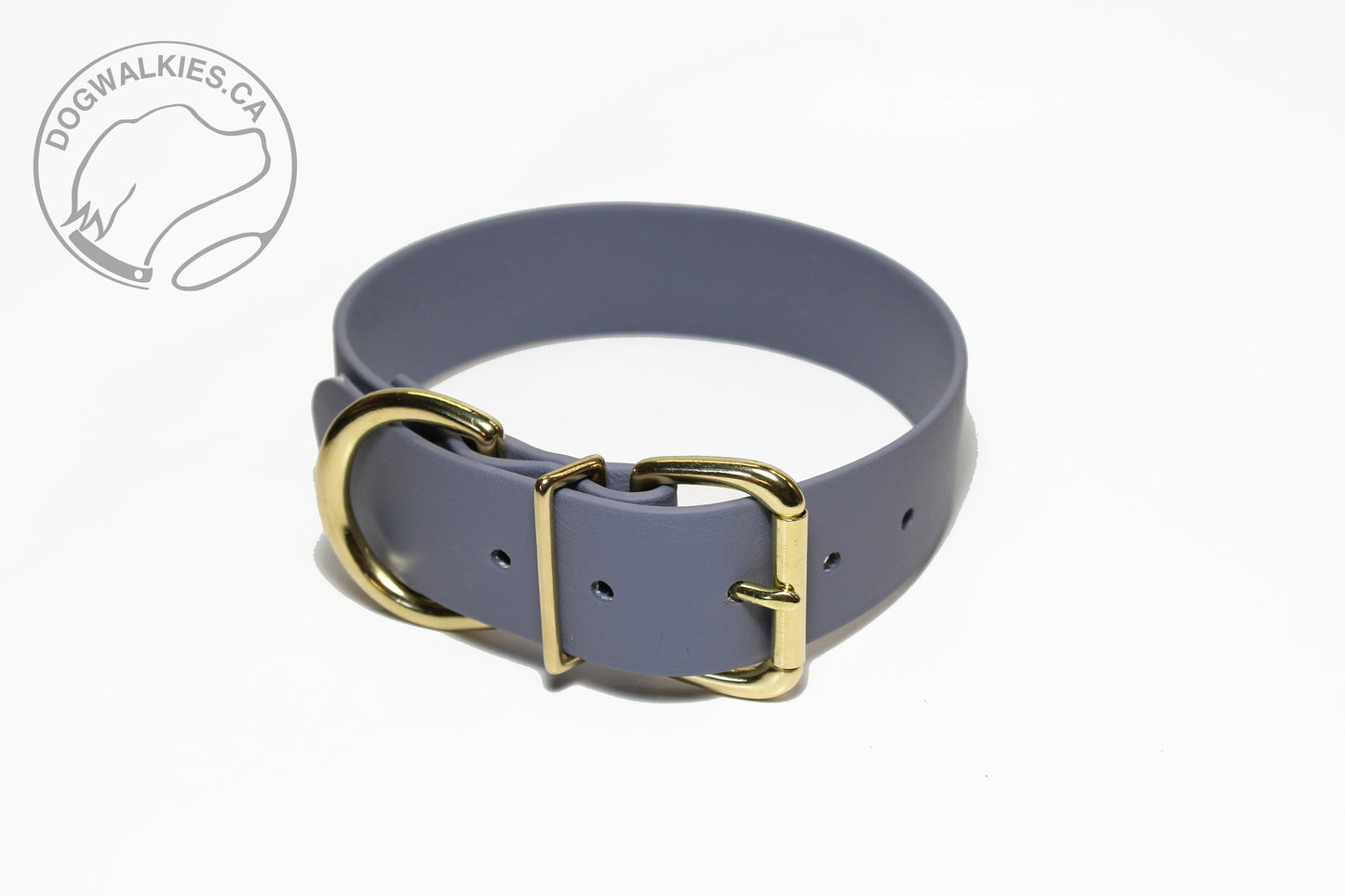 Stormy Grey Biothane Dog Collar - Extra Wide - 1.5 inch (38mm) wide