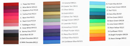 Biothane Dog Collar in Two Tone - 1.5 inch (38mm) and 1 inch (25mm) wide