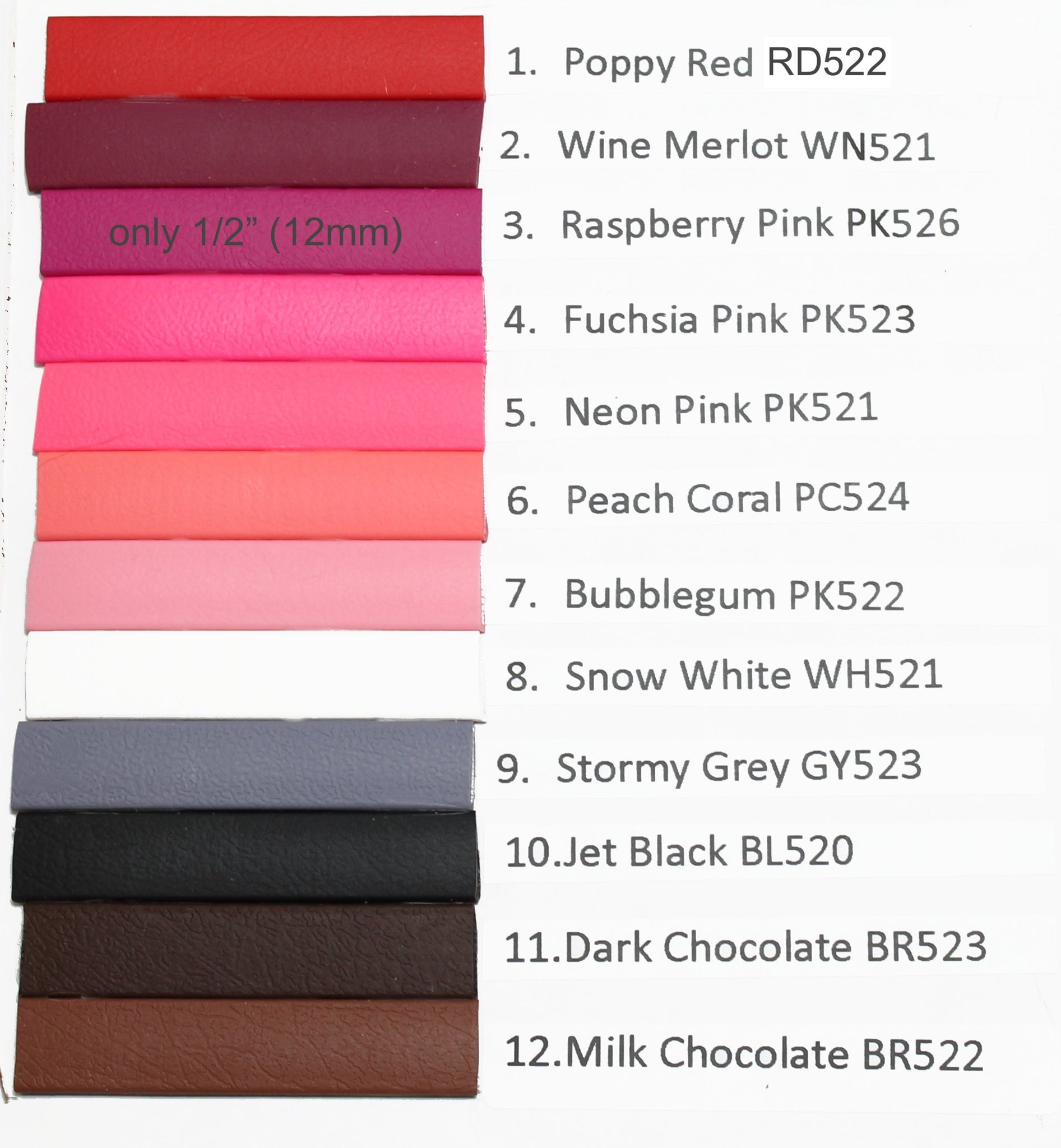 **NEW Raspberry Pink Biothane Small Dog Collar - 1/2" (12mm) wide