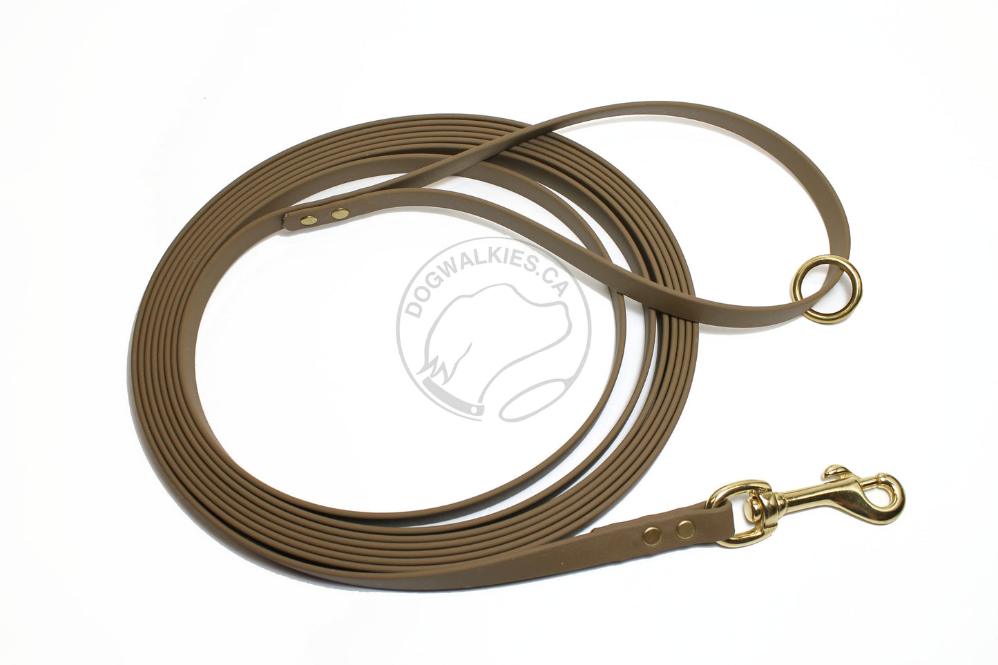 Lighter Weight Waterproof leashes - leash for cats - tracking recall long line - 3/8" (9mm) Biothane