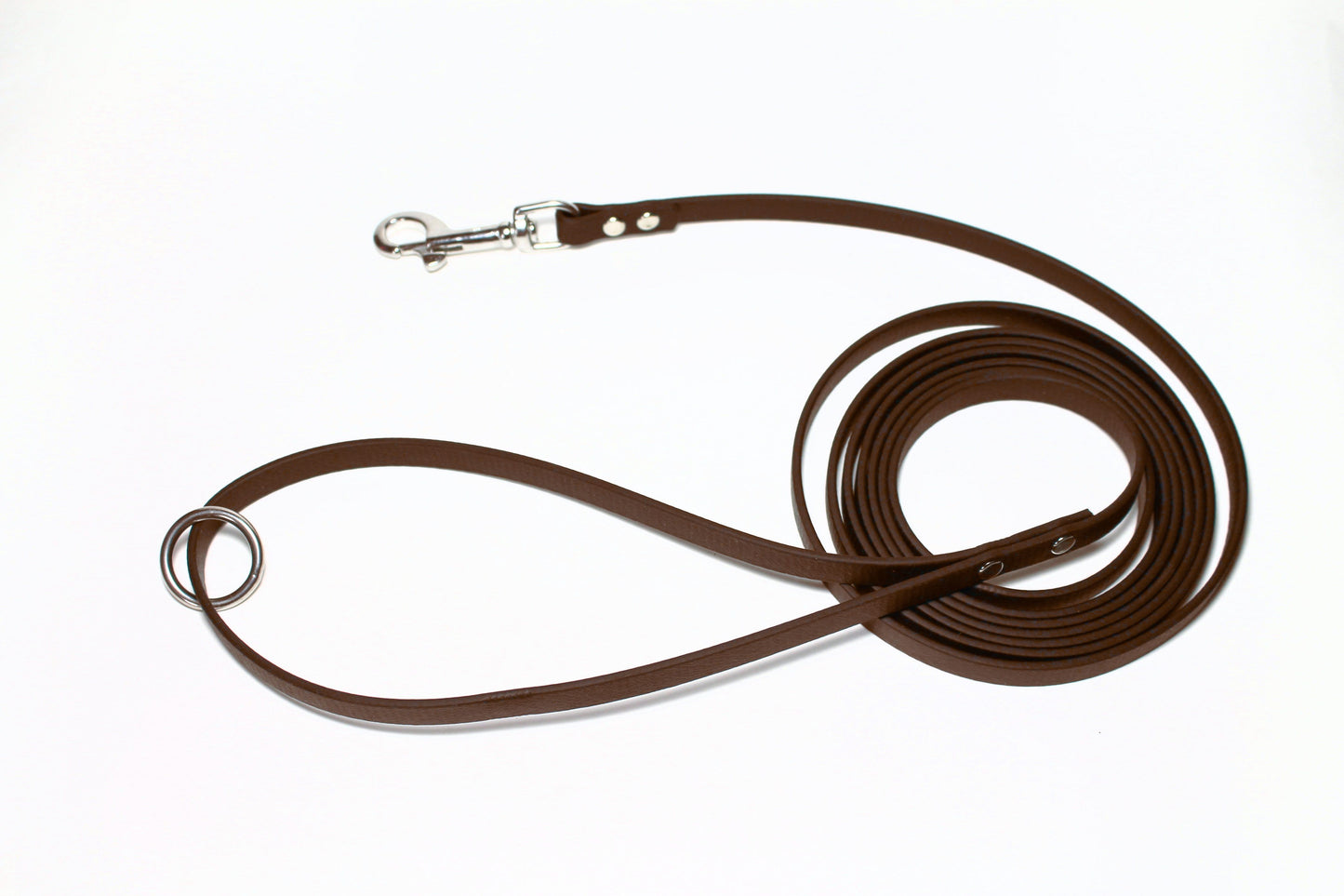 Lighter Weight Waterproof Tracking Recall Long Line - leash for smaller dog or cats - 3/8" (9mm) Biothane