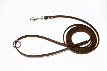 Lighter Weight Waterproof Tracking Recall Long Line - leash for smaller dog or cats - 3/8" (9mm) Biothane