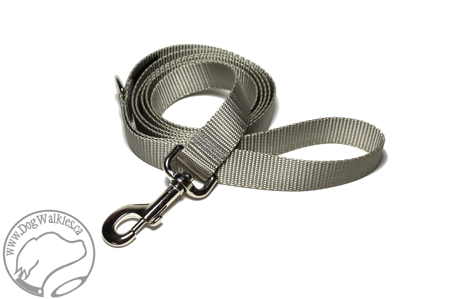 Nylon Dog Leash; Simple - Elegant - Strong; Regular Plain Leash; 1" (25mm) wide